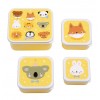 A little lovely company Σετ 4 δοχεία φαγητού Lunch & Snack Box Animal Friends (SBSEAF81)