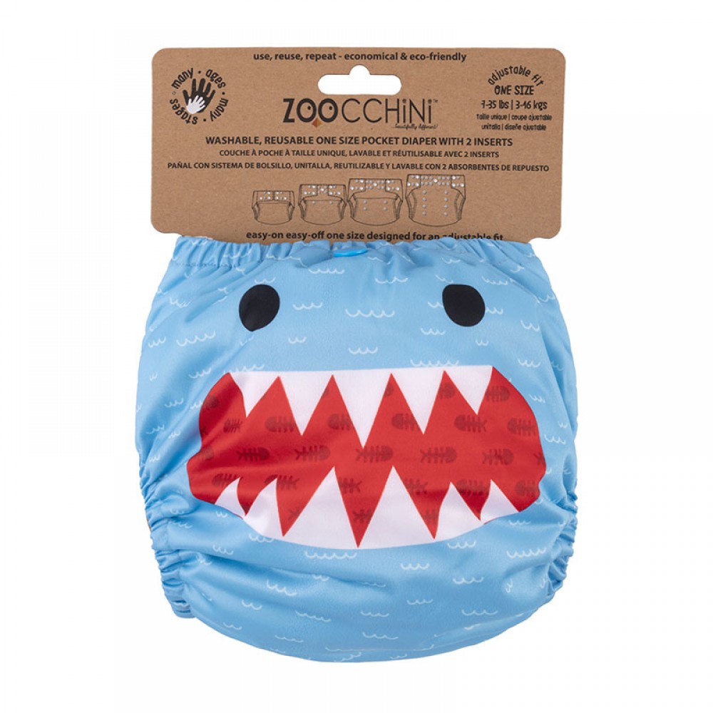 Zoocchini Πλενόμενη Πάνα Shark (ZOO13806) Zoocchini Πλενόμενη Πάνα Shark (ZOO13806)
