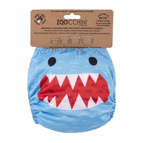 Zoocchini Πλενόμενη Πάνα Shark (ZOO13806) Zoocchini Πλενόμενη Πάνα Shark (ZOO13806)