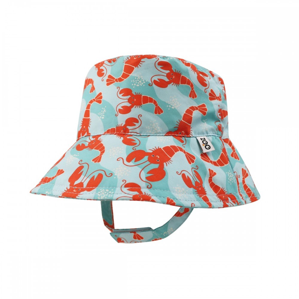 Zoocchini Αντηλιακό Bucket Καπέλο 12-24 μηνών Logan the Lobster (ZOO15109)