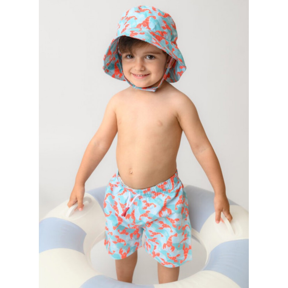 Zoocchini Αντηλιακό Bucket Καπέλο 12-24 μηνών Logan the Lobster (ZOO15109)