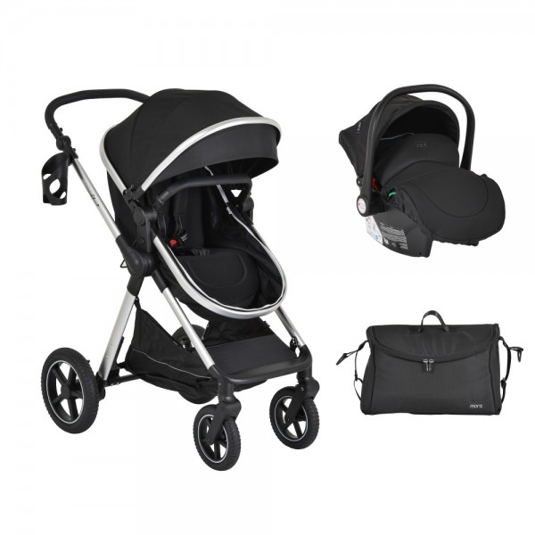 Cangaroo Καρότσι 3in1 Alina Black onyx (3801005100040) Cangaroo Καρότσι 3in1 Alina Black onyx (3801005100040)
