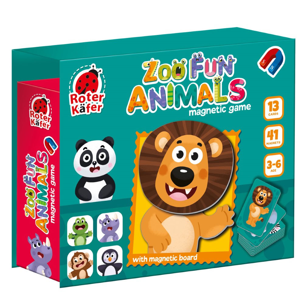 Roter Kafer Μαγνητικό Παιχνίδι – Zoo fun animals (RK2030-06)