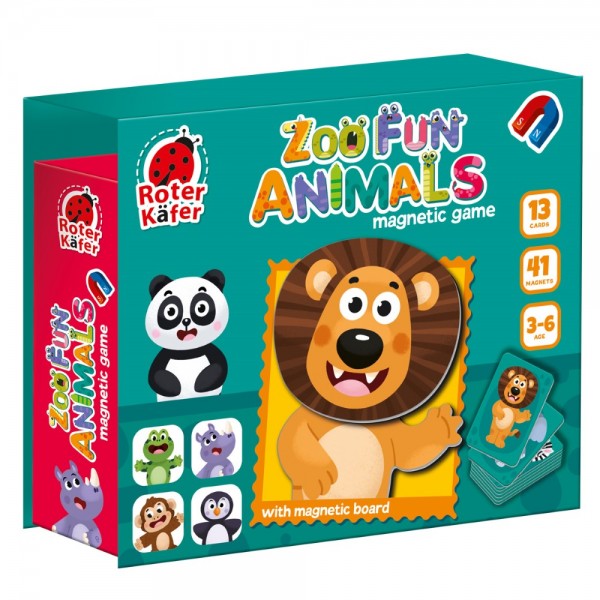 Roter Kafer Μαγνητικό Παιχνίδι – Zoo fun animals (RK2030-06)
