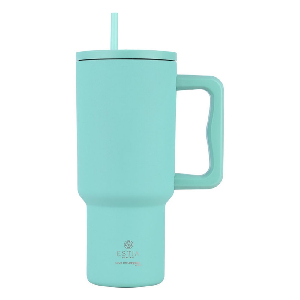 Estia θερμός Straw Tumbler XL Save The Aegean 900ml Bermuda Green (01-32135) Estia θερμός Straw Tumbler XL Save The Aegean 900ml Bermuda Green (01-32135)