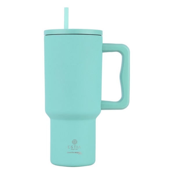  Estia θερμός Straw Tumbler XL Save The Aegean 900ml Bermuda Green (01-32135)