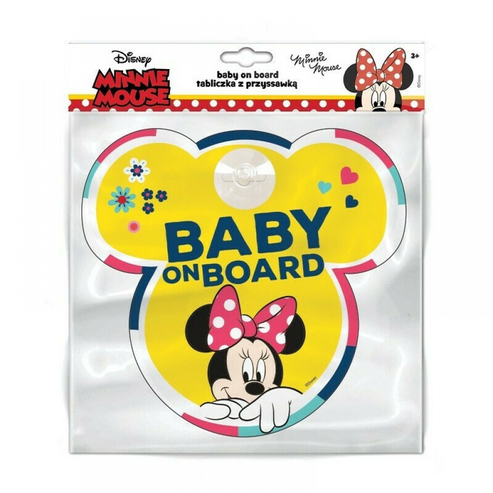 Σήμα Baby on Board με Βεντούζα Minnie (9613) Σήμα Baby on Board με Βεντούζα Minnie (9613)