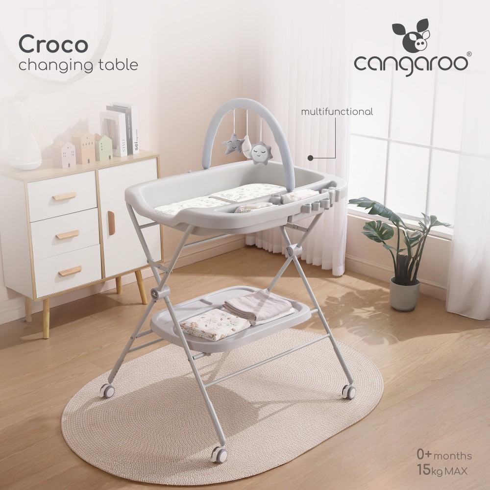 Cangaroo Αλλαξιέρα Πολυλειτουργική Croco Grey (3800146271916) Cangaroo Αλλαξιέρα Πολυλειτουργική Croco Grey (3800146271916)