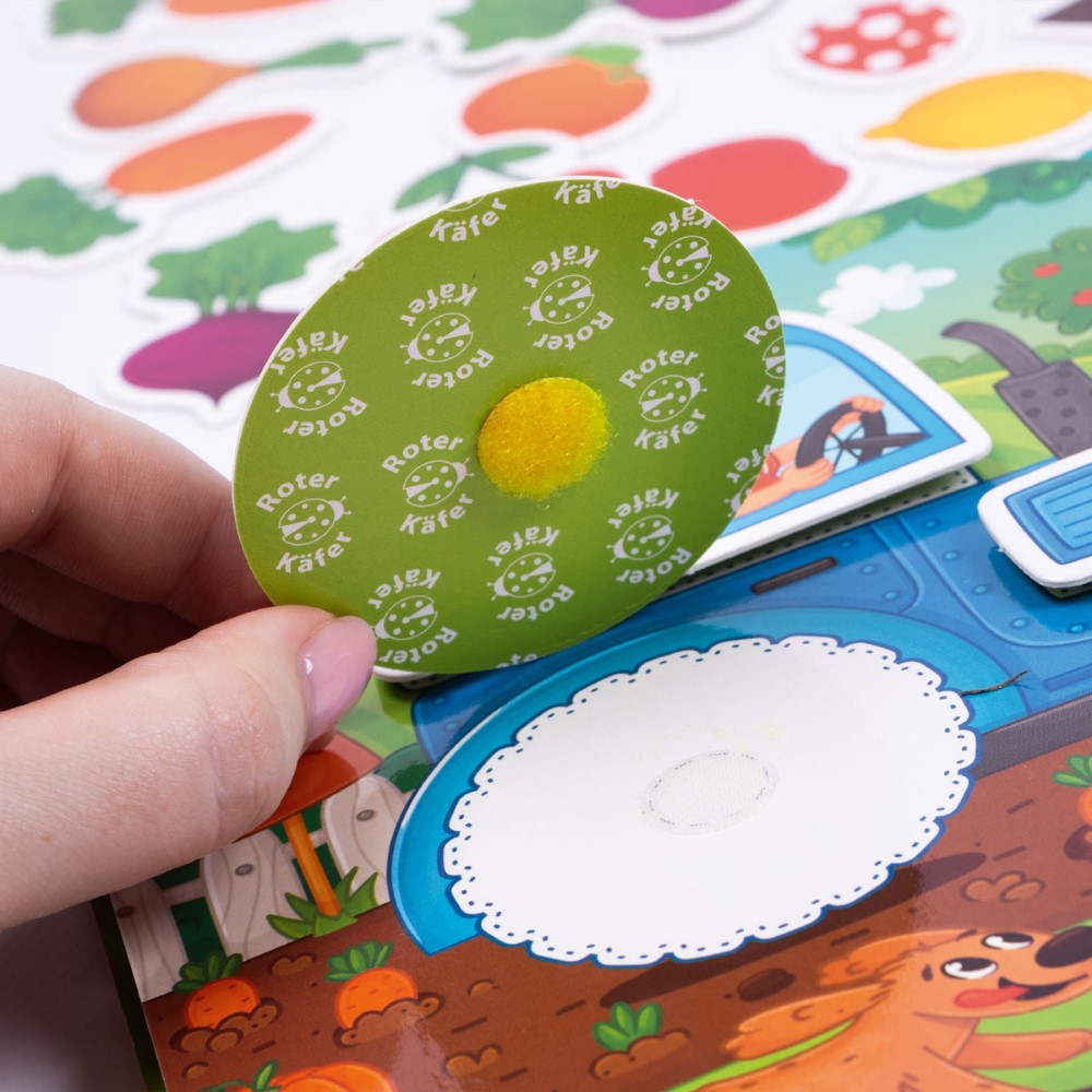 Roter Kafer Busy Book με Velcro Ζωάκια στη φάρμα (RK1170-02)