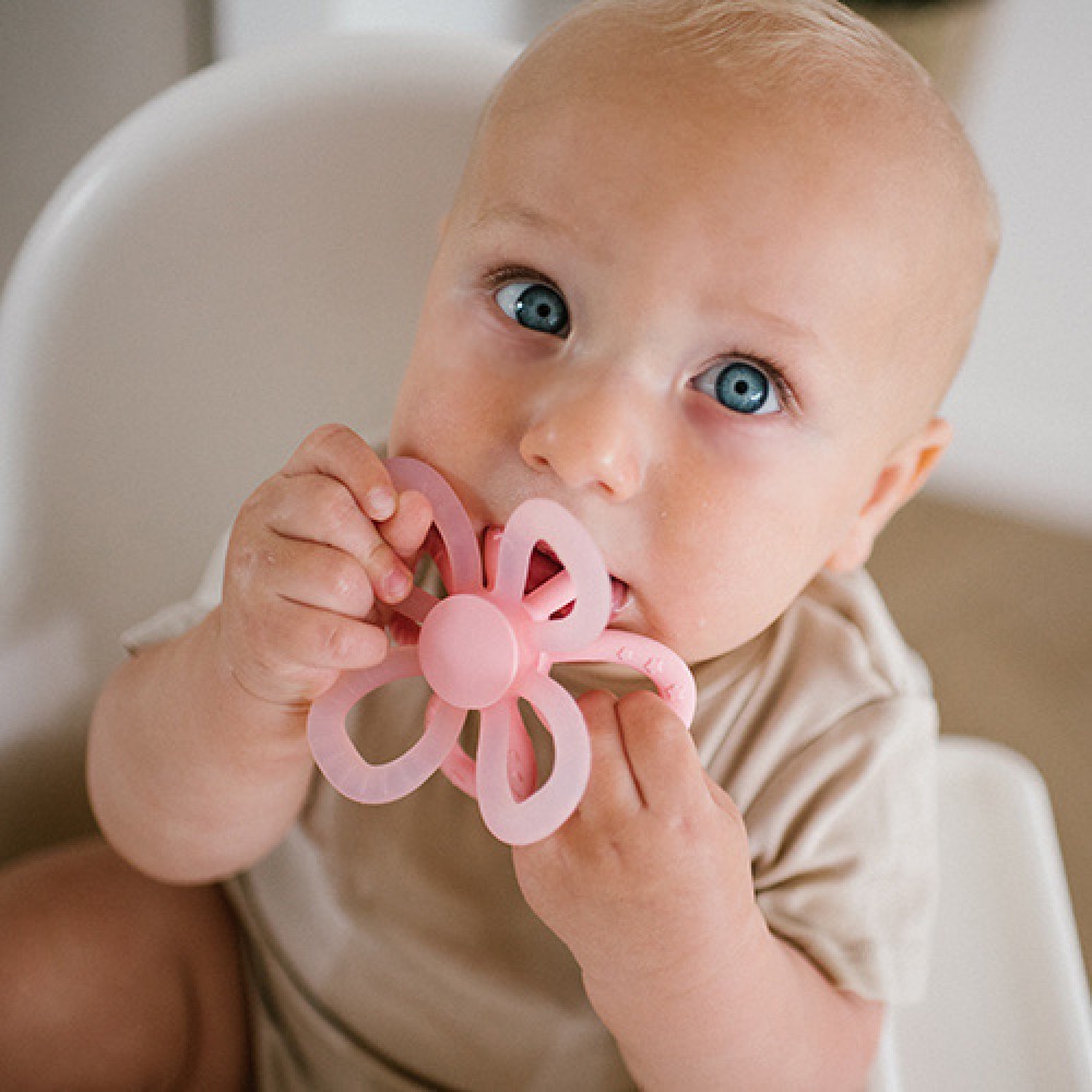 BabyOno: Μασητικό από μαλακή σιλικόνη - Flower Pink (BN1596/01) BabyOno: Μασητικό από μαλακή σιλικόνη - Flower Pink (BN1596/01)