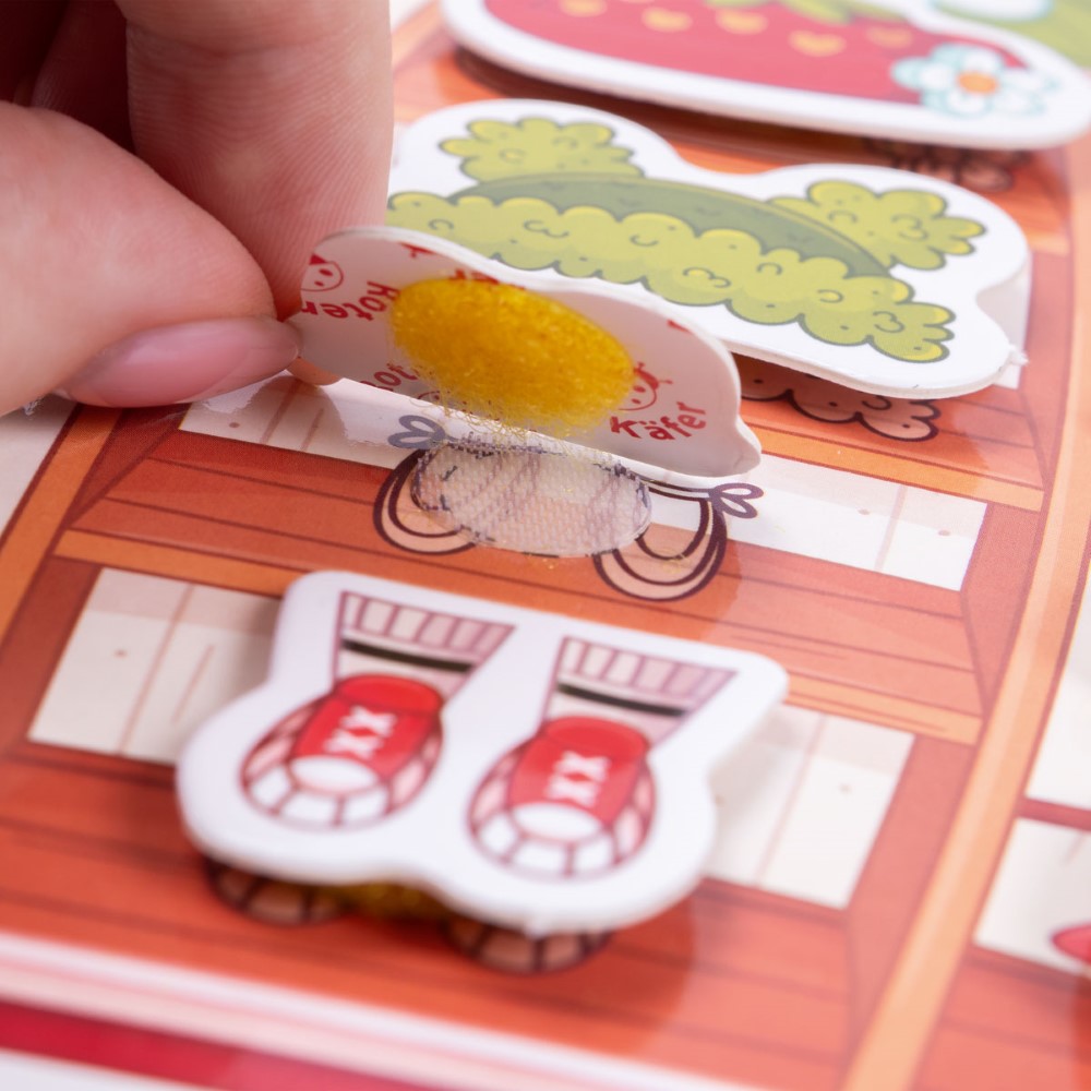 Roter Kafer Busy Book με Velcro Φραουλόσπιτο  (RK1170-01)