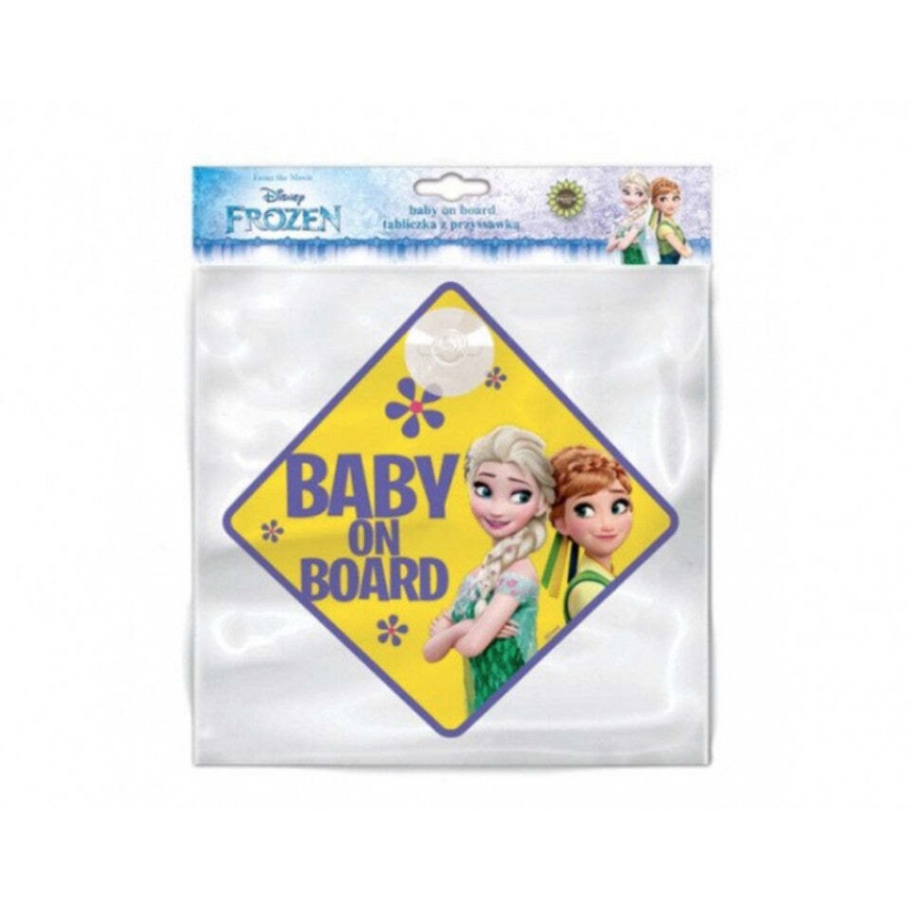 Σήμα Baby on Board με Βεντούζα Frozen (9611) Σήμα Baby on Board με Βεντούζα Frozen (9611)