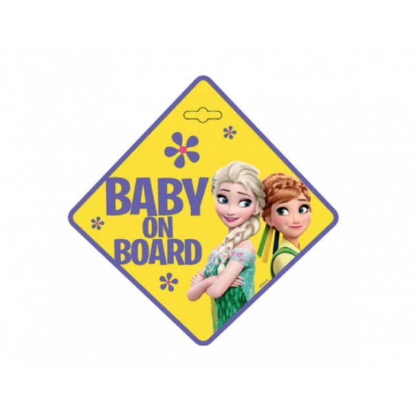 Σήμα Baby on Board με Βεντούζα Frozen (9611) Σήμα Baby on Board με Βεντούζα Frozen (9611)