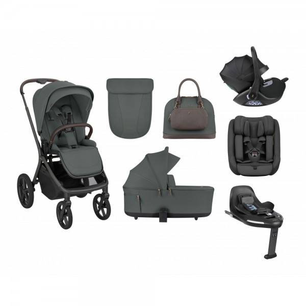 Kikkaboo Goya 5-1 σύστημα μεταφοράς platinum (καρότσι, πορτ μπεμπέ, κάθισμα 40-87, κάθισμα 40-105, βάση isofix) Olive (10010201725)