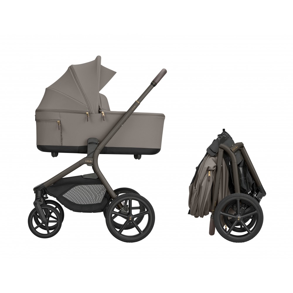 Kikkaboo Goya 5-1 σύστημα μεταφοράς platinum (καρότσι, πορτ μπεμπέ, κάθισμα 40-87, κάθισμα 40-105, βάση isofix) Mocca (10010201705)