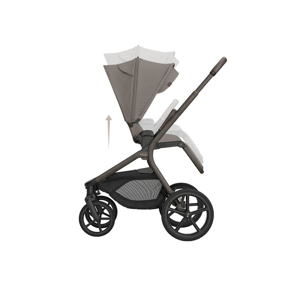 Kikkaboo Goya 5-1 σύστημα μεταφοράς platinum (καρότσι, πορτ μπεμπέ, κάθισμα 40-87, κάθισμα 40-105, βάση isofix) Mocca (10010201705)