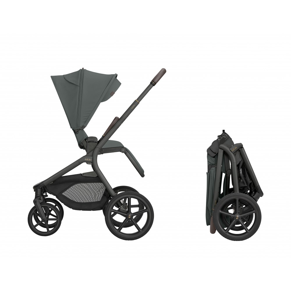 Kikkaboo Goya 5-1 σύστημα μεταφοράς platinum (καρότσι, πορτ μπεμπέ, κάθισμα 40-87, κάθισμα 40-105, βάση isofix) Olive (10010201725)