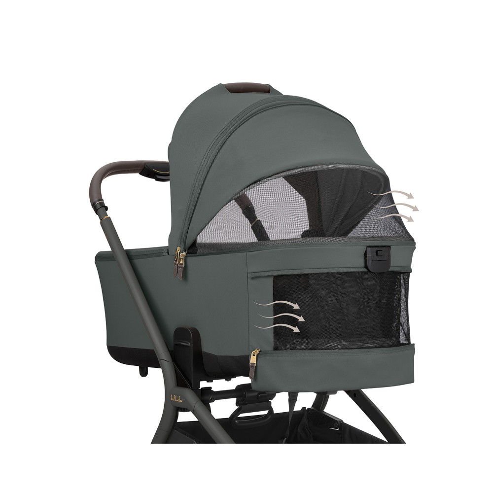 Kikkaboo Goya 5-1 σύστημα μεταφοράς platinum (καρότσι, πορτ μπεμπέ, κάθισμα 40-87, κάθισμα 40-105, βάση isofix) Olive (10010201725)