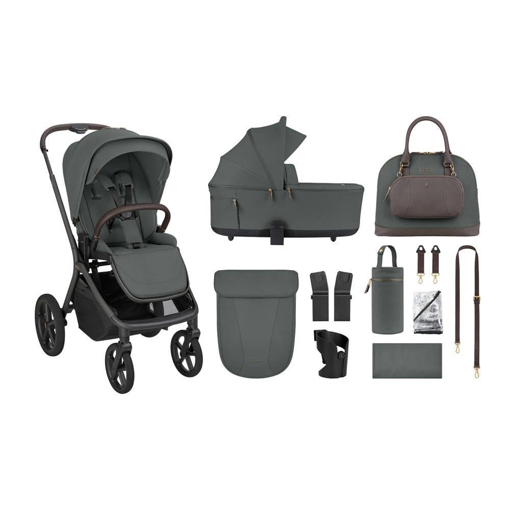 Kikkaboo Goya 5-1 σύστημα μεταφοράς platinum (καρότσι, πορτ μπεμπέ, κάθισμα 40-87, κάθισμα 40-105, βάση isofix) Olive (10010201725)