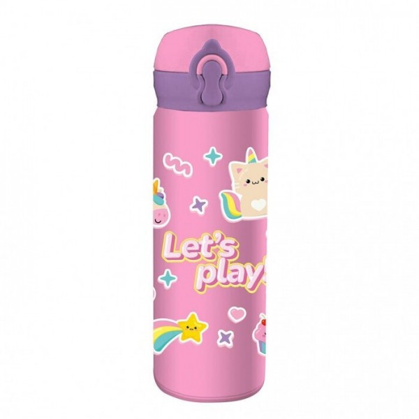 Must Θερμός παιδικό 500ml Ανοξείδωτο με καλαμάκι Lets Play (000587463)