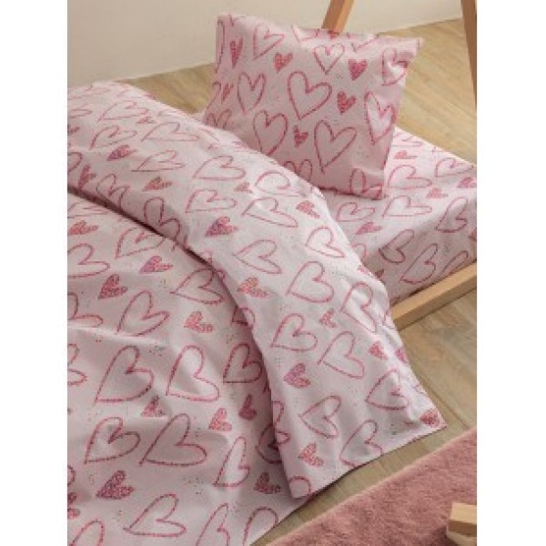 Palamaiki Home Σεντόνια Σετ 3 Τεμαχίων με Λάστιχο για Μονό Κρεββάτι Heaty (MK773)