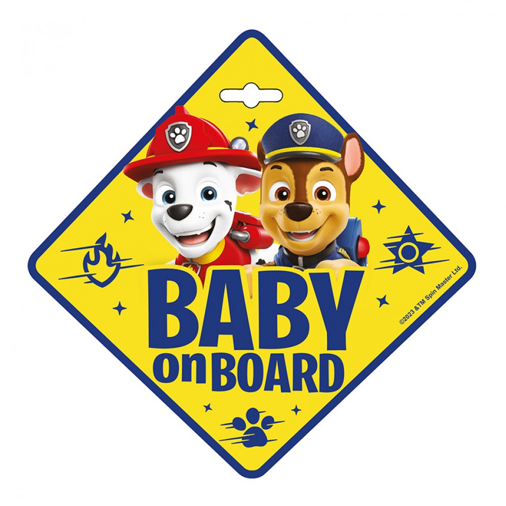 Σήμα Baby on Board με Βεντούζα Paw Patrol (34030) Σήμα Baby on Board με Βεντούζα Paw Patrol (34030)