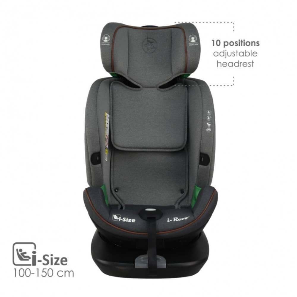 Bebestars Κάθισμα Αυτοκινήτου I-Revo Isofix i-Size 360° Grey (906-186) Bebestars Κάθισμα Αυτοκινήτου I-Revo Isofix i-Size 360° Grey (906-186)