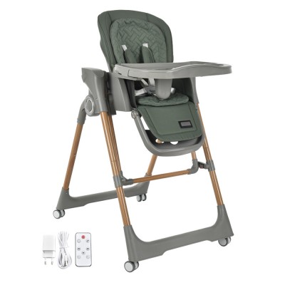 Bebestars Καρέκλακι  Φαγητού-Κούνια Ηλεκτρικό Serenna 2 in 1 Green (871-176)