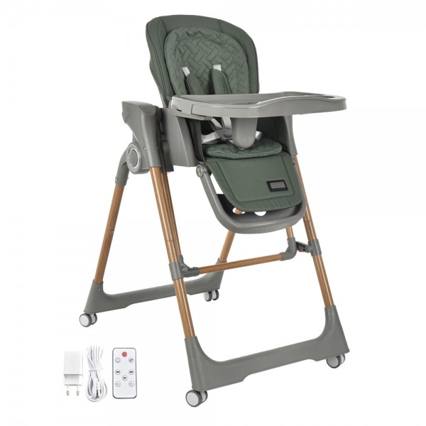 Bebestars Καρέκλακι  Φαγητού-Κούνια Ηλεκτρικό Serenna 2 in 1 Green (871-176)