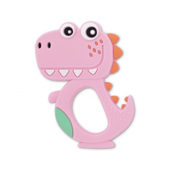 Lorelli Μασητικό Οδοντοφυΐας Σιλικόνης Dino Lucky Pink (10210820002)  Lorelli Μασητικό Οδοντοφυΐας Σιλικόνης Dino Lucky Pink (10210820002)
