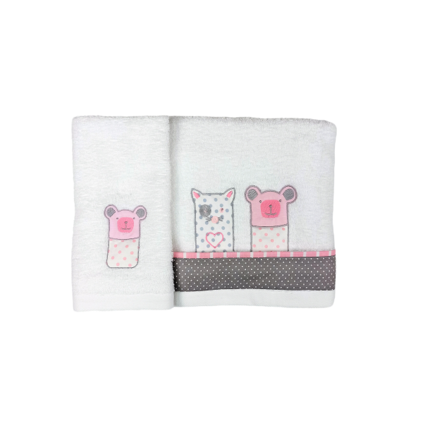 Baby Star Σετ Βρεφικές Πετσέτες 2τμχ Sugar Familly Pink (1402.Ρ) Baby Star Σετ Βρεφικές Πετσέτες 2τμχ Sugar Familly Pink (1402.Ρ)