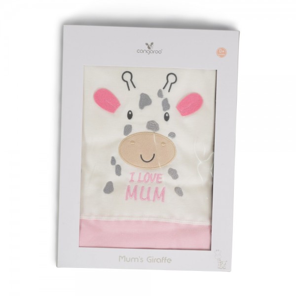 Cangaroo Κουβέρτα 90/100 cm Mum`s giraffe pink - 7689 (3800146271312) Cangaroo Κουβέρτα 90/100 cm Mum`s giraffe pink - 7689 (3800146271312)