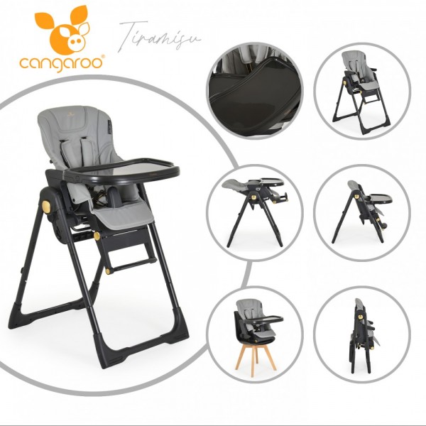 Καρέκλα Φαγητού Tiramisu 2 in 1 Grey (3801005152544) Καρέκλα Φαγητού Tiramisu 2 in 1 Grey (3801005152544)