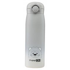 Freeon Παιδικό Παγούρι Θερμός 480ml Lion Grey (380715) Freeon Παιδικό Παγούρι Θερμός 480ml Lion Grey (380715)