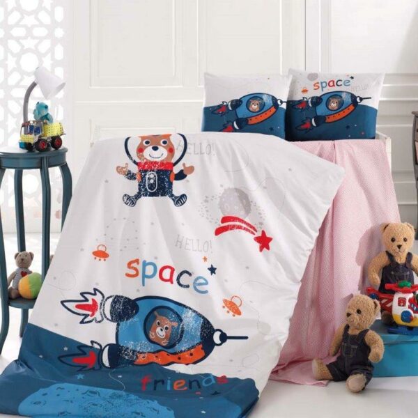 Sbhome  Σετ Σεντόνια Κούνιας με κέντημα Space Tour (5206864058392) Sbhome  Σετ Σεντόνια Κούνιας με κέντημα Space Tour (5206864058392)