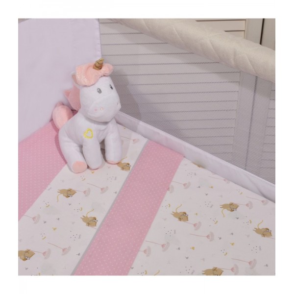 Baby Oliver Σετ σεντόνια 2τεμαχίων για βρεφικό λίκνο Ροζ (46-6704/412) Baby Oliver Σετ σεντόνια 2τεμαχίων για βρεφικό λίκνο Ροζ (46-6704/412)