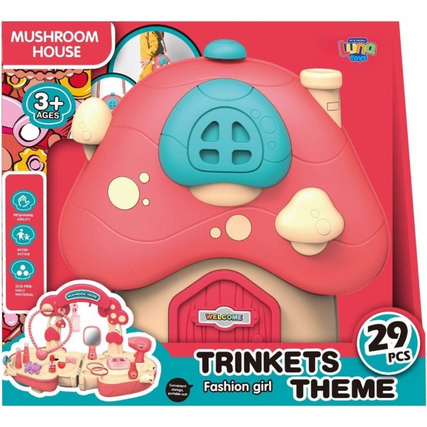 Luna Toys Βαλιτσάκι Μανιτάρι Ομορφιάς Σετ 39 Τμχ (622833) Luna Toys Βαλιτσάκι Μανιτάρι Ομορφιάς Σετ 39 Τμχ (622833)