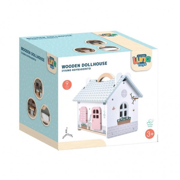 Luna Toys Ξύλινο Κουκλόσπιτο Σετ Έπιπλα 9 τμχ (622874) Luna Toys Ξύλινο Κουκλόσπιτο Σετ Έπιπλα 9 τμχ (622874)
