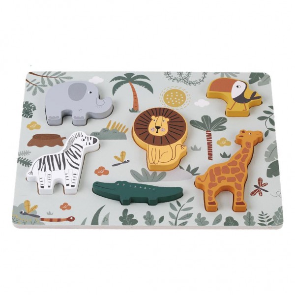 Luna Toys Ξύλινο Παιδικό Puzzle Ζωάκια 6pcs (622895) Luna Toys Ξύλινο Παιδικό Puzzle Ζωάκια 6pcs (622895)