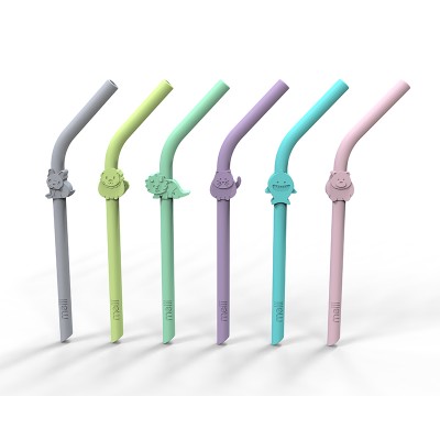 Melii – 6 καλαμάκια σιλικόνης πολλαπλών χρήσεων (MEL18100)