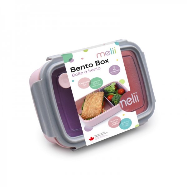 Melii – Bento 2 θέσεων 880ml  Pink-Purple (MEL21800) Melii – Bento 2 θέσεων 880ml  Pink-Purple (MEL21800)