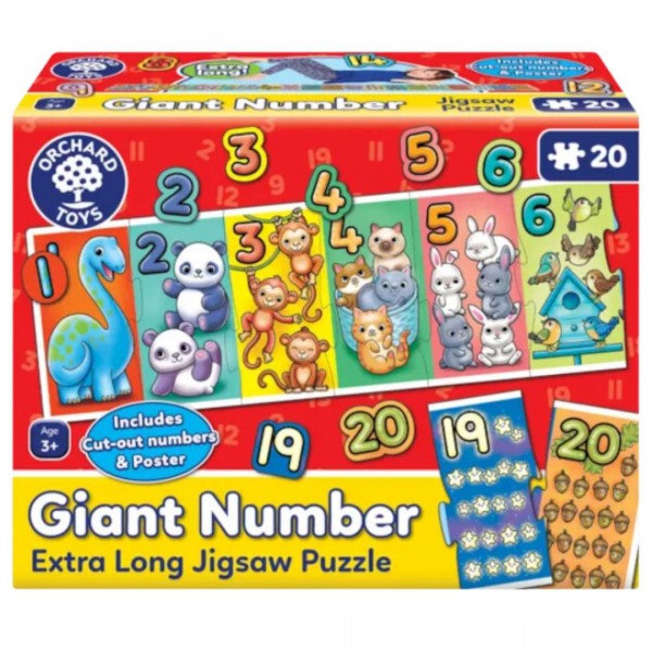 Orchard Toys "Τεράστιοι αριθμοί" (Giant number) Jigsaw Puzzle Ηλικίες 3-6 ετών (ORCH306) Orchard Toys "Τεράστιοι αριθμοί" (Giant number) Jigsaw Puzzle Ηλικίες 3-6 ετών (ORCH306)