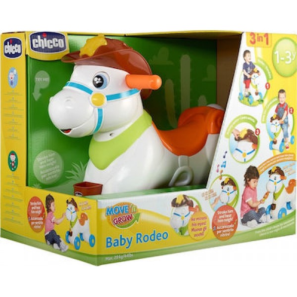 Chicco Baby Ροντέο Κουνιστό Παιχνίδι Αλογάκι για 12+ μηνών με Ήχους & Μουσική για Βάρος έως 25kg Πολύχρωμο (07907-00) Chicco Baby Ροντέο Κουνιστό Παιχνίδι Αλογάκι για 12+ μηνών με Ήχους & Μουσική για Βάρος έως 25kg Πολύχρωμο (07907-00)