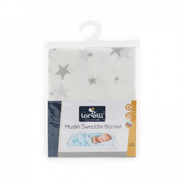 Lorelli Πάνα Αγκαλιάς Μουσελίνα Grey Stars (10340091907) Lorelli Πάνα Αγκαλιάς Μουσελίνα Grey Stars (10340091907)