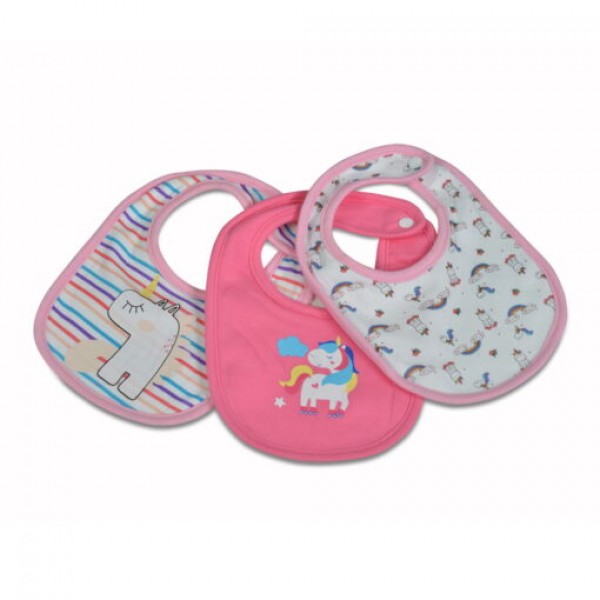 Cangaroo Σαλιάρες Σετ 3 τεμαχίων Kay - Pink (3800146265489) Cangaroo Σαλιάρες Σετ 3 τεμαχίων Kay - Pink (3800146265489)
