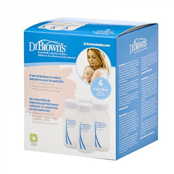 Dr. Brown's Μπουκάλια Συλλογής Μητρικού Γάλακτος 120ml - 4τμχ (4023) Dr. Brown's Μπουκάλια Συλλογής Μητρικού Γάλακτος 120ml - 4τμχ (4023)