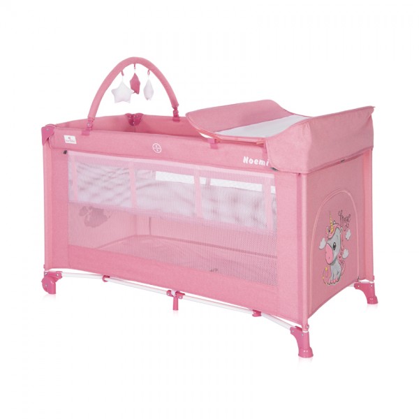 Lorelli Bertoni  Παρκοκρέβατο Noemi 2 Layers Plus Rose Velvet Unicorn (10080562151) Lorelli Bertoni  Παρκοκρέβατο Noemi 2 Layers Plus Rose Velvet Unicorn (10080562151)