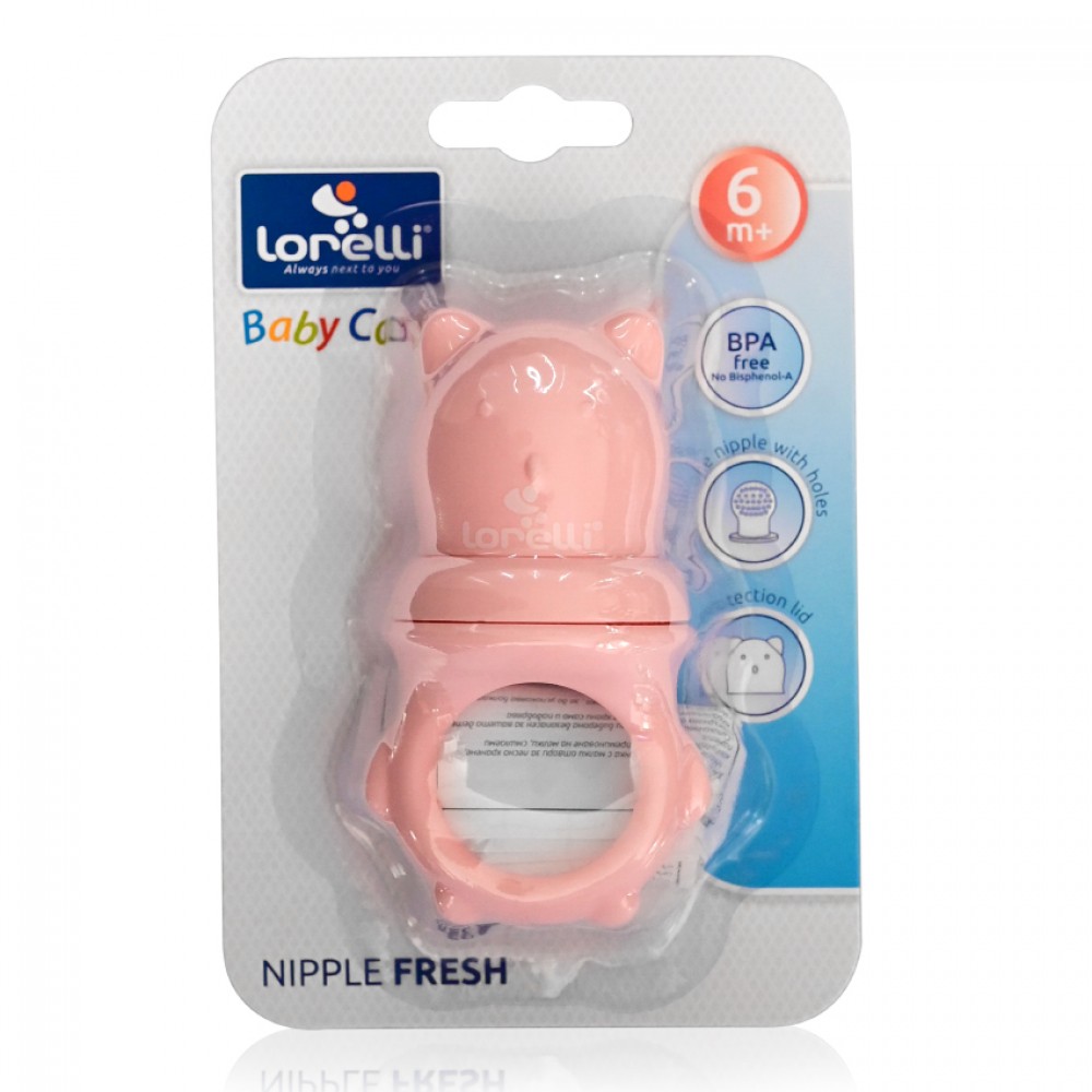 Lorelli Πιπίλα Φαγητού Ροζ Fresh από Σιλικόνη (10220650002) Lorelli Πιπίλα Φαγητού Ροζ Fresh από Σιλικόνη (10220650002)