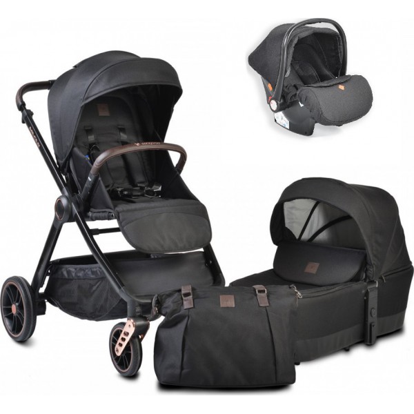 Cangaroo Καρότσι  3 σε 1 Macan Black με Car Seat I-size (3800146235291) Cangaroo Καρότσι  3 σε 1 Macan Black με Car Seat I-size (3800146235291)