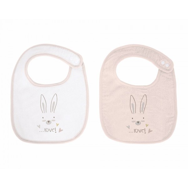 Kikkaboo Σετ 2 τεμ Σαλιάρες Rabbits in Love (31104010040) Kikkaboo Σετ 2 τεμ Σαλιάρες Rabbits in Love (31104010040)